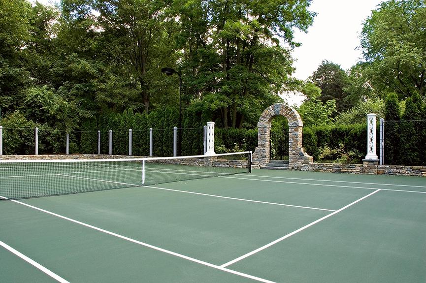 Tennis court by R.P. Marzilli & Company