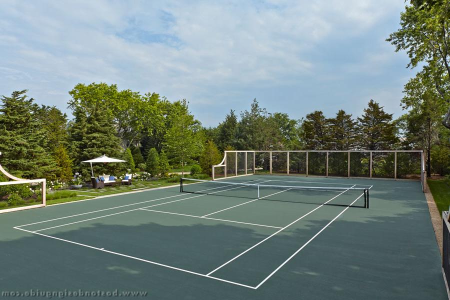 tennis court by Dan Gordon Landscape Architect